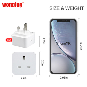 UK wifi thông minh cắm Outlet làm việc với Apple HomeKit, Siri điều khiển bằng giọng nói, chức năng hẹn giờ, 13A - Product Image 2