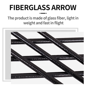 Frecce in Fibra di Vetro Arrotolata da 31 Pollici per Tiro con l'<span class=keywords><strong>Arco</strong></span>, ID 6.2mm, 30-55 Libbre, per <span class=keywords><strong>Arco</strong></span> Compound e Ricurvo, Punte Avvitabili per Pratica di Tiro e Caccia - Product Image 3