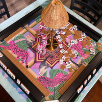 Grand tapis de mahjong, tapis de table antidérapant et insonorisant pour le poker, les jeux de cartes, de plateaux et de tuiles