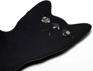 금속 고양이 장식 정원 스테이크 3 팩 검은 고양이 실루엣 마당 스테이크 정원 봄 장식 야외 동상 반사 - Product Image 4