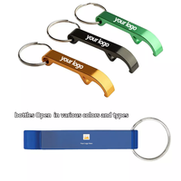 Ouvre-bouteille en alliage d'aluminium personnalisé pour sublimation, ouvre-bouteille de bière, porte-clés en métal avec outil de démontage