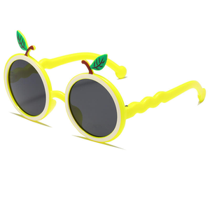 Lunettes de soleil pour enfants en forme de pomme 2026, personnalisables avec logo OEM, protection UVA/UVB/UVC, vente en gros - Product Image 5