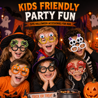 Lunettes d'Halloween tendance aux formes variées, lunettes effrayantes pour fêtes costumées, cadeaux de fête, fournitures de carnaval et de déguisement