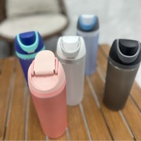 Aangepaste 2026 Zomer Nieuwe Heldere Frosted Plastic Waterfles Student Kinderen School Sport Drinken Vruchtensap Plastic Beker
