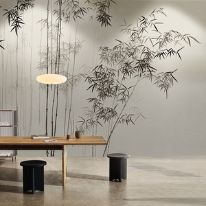 <span class=keywords><strong>Papier</strong></span> <span class=keywords><strong>peint</strong></span> à l'encre de bambou de style chinois <span class=keywords><strong>peint</strong></span> à la main, tapisserie de fond pour salon ou <span class=keywords><strong>chambre</strong></span>, nouveau modèle - Product Image 4