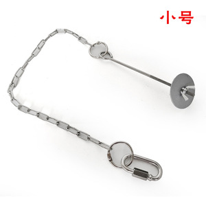 Comedero Colgante Estilo C con Cadena de Acero Inoxidable para Verduras, Frutas y Pollos - Product Image 5