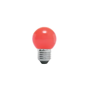 Volteck G45 1W <b>Red</b> LED <b>Bulbs</b> Box of 10 Units for Decorative <b>Lighting</b> - Product Image 1
