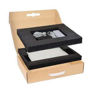 Máy tính xách tay vận chuyển hộp với bảo vệ bọt máy tính xách tay tông máy tính xách tay hộp với tùy chỉnh chèn Kraft an toàn bưu phẩm gửi thư hộp - Product Image 2