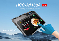 Lecteur de carte NFC Dispositif de paiement Écran tactile 10.1 "Terminal de point de vente de bureau HCC-A1180A
