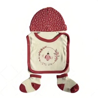 Lindo Gorro de Bebé Unisex 100% Algodón, Ecológico, Suave y Cómodo, Conjunto de Accesorios para Recién Nacidos de 0 a 6 Meses