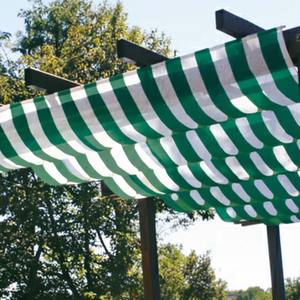 ผ้าบังแดดสีขาว/เขียวทูโทน6ม. ม้วน H 400-สำหรับเพอร์โกลา/ศาลา - Product Image 1