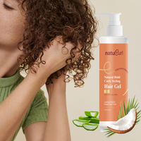 Produits coiffants pour cheveux en marque privée OEM, huile de ricin, gel crème à tenue longue durée, gel pour définir les boucles