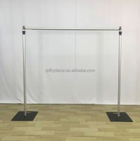 Kit de support de fond réglable robuste à double barre transversale pour décoration de mariage, vente chaude