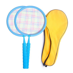 ขายส่งด้ายไนลอนสีฟ้าและสีชมพูคู่แร็กเก็ตใน<span class=keywords><strong>เด็ก</strong></span>เล็กนุ่มห่อเด็กแร็กเก็ตแบดมินตัน<span class=keywords><strong>ชุด</strong></span> - Product Image 2