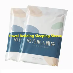 1 Set Pack Disposable Single Person SMS Grade Non-woven Isolate Sleeping Bedding Sleeve with Pillowcase