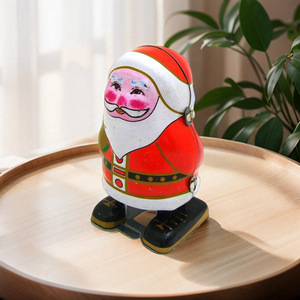 Creative Gift Tin Toy Collectible Toy <strong>Santa</strong> <strong>Robot</strong> - Product Image 3