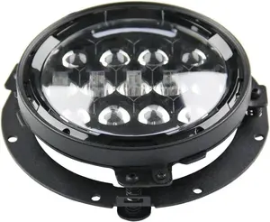 7 Inch Chroom/Zwart Ronde Koplampring Montagebeugel Compatibel Met Harley Motorfietsen Koplamp Mount