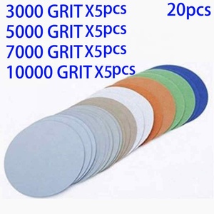 50/20 Stuks Schuurpapier Haak En Lus <span class=keywords><strong>3</strong></span> Inch 3000 5000 7000 10000Grit Schuurschijven Voor Droog Nat Slijpen Schuurgereedschap - Product Image 5