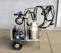 Machine à traire portable JointTech, nouvelle conception, pour l'élevage de vaches et de chèvres, haute efficacité, capacité de 25 L, 60-80 pulsations/min