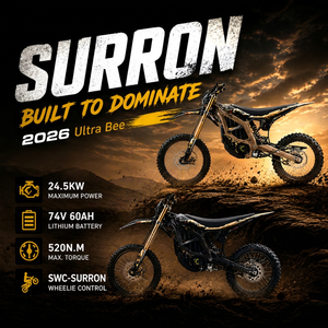 Nouveau pour moto tout-terrain Ultra X, moteur 24,5 kW, batterie 74 V 60 Ah, vitesse maximale 59 mph, entrepôt américain en stock - Product Image 1