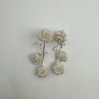 Anting Tusuk Wanita Model Mawar Mewah Gaya Baru 2026, Bahan Paduan Tembaga Berlapis Elektro, Elegan