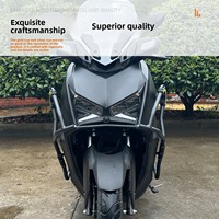 Haojin Sy06 Kit de Modification à guichet unique en acier à haute teneur en carbone pare-chocs barre d'échappement et porte-queue arrière noir mat accessoires de moto