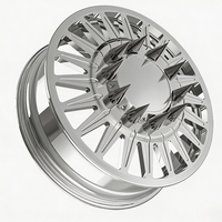 Rines Forjados de Aleación de Aluminio Personalizados 22X8.25 30X8.25 con Tapas Centrales Flotantes 10X285.75 8X180 8X200 para Ram 3500