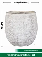 Pot de fleurs en MgO directement de l'usine, jardinière en oxyde de magnésium, argile fibreuse, léger, ciment décoratif, intérieur/extérieur, fabricant OEM