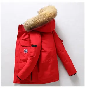 Outdoor winter jacket Canada style 1:1 quality Custom men's goose down jacket
