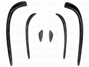 CANARDS DE PARACHOQUES DELANTERO DE FIBRA DE CARBONO ESTILO REVOZ para <span class=keywords><strong>MERCEDES</strong></span> <span class=keywords><strong>BENZ</strong></span> W205 <span class=keywords><strong>C180</strong></span> C200 C260 <span class=keywords><strong>SPORT</strong></span> 2015-2016 - Product Image 2
