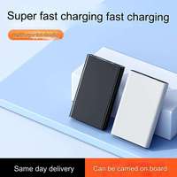 Batterie externe ultra-fine portable 10000mAh 20000mAh PD20W à charge rapide Type-C avec écran LED pour iPhone Samsung