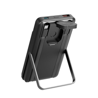 Batterie externe magnétique 2-en-1 pour iPhone 10000 mAh avec indicateur LED, chargeur de montres, batterie Li-polymère TYPE-C