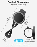 Accesorios para Teléfono, Soporte Magnético Doble para Teléfono, Compatible con Cintas de Correr, Peloton, Soporte para Teléfono con Correa de Estilo Deportivo