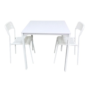 3 mảnh bảng thiết lập cho phòng ăn không gian nhỏ bảng vuông với 2 ghế nhựa cho đồ nội thất nhà bếp tc0197 - Product Image 1