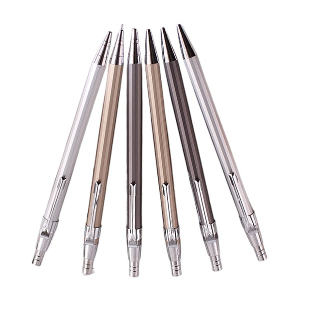 X1111-2 High Quality School Supplies Mechanical Pencil Customized Rotring Automatic Metal Pencil Standard Pencil Wholesale