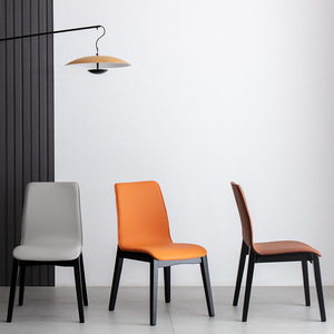 Italian <b>Dining</b> <b>Chair</b> Upholstered Soft Seat Modern Minimalist Design For Home Living Room Desk <b>Chair</b> Furniture - Product Image 2