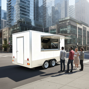 Camión de Comida Móvil Multifuncional de Acero Inoxidable SANSHELL de Alta Calidad, Remolcable, para Exteriores, con 3 Ruedas Resistentes a la Oxidación - Product Image 2