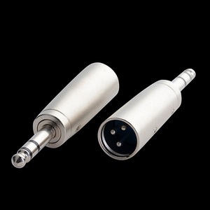 3.5mm To 6.35mm Audio <b>Adapter</b> Male To Male <b>Plug</b> Connector Aluminum Alloy For Microphone Headphone Use - Product Image 1