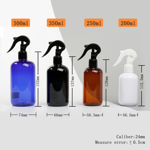 Tùy chỉnh 200ml 250ml 300ml 350ml 500 <span class=keywords><strong>ml</strong></span> 16oz 200 250 300 350 500 <span class=keywords><strong>ml</strong></span> Rỗng Pet Boston nhựa Mist Kích hoạt Phun chai - Product Image 4