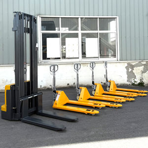 Apilador semieléctrico de paleta de alta calidad de <span class=keywords><strong>China</strong></span>, 500kg, 1500kg, taller de almacén, apilador portátil de elevación de carga automática - Product Image 6