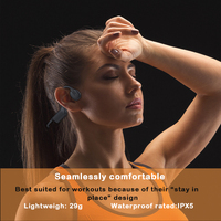 Écouteurs sportifs à conduction osseuse K08 en gros pour OEM, casques à oreille ouverte, écouteurs tour de cou sans fil BT6.0 pour la course à pied