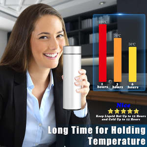 Termo de Acero Inoxidable de 500 ml con Pantalla LED de Temperatura, Vaso Inteligente Eléctrico, Botella de Agua - Product Image 2