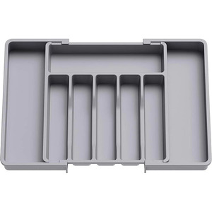 Tiroir extensible en plastique de vente chaude organisateur parfait plateau à couverts stockage d'ustensiles de cuisine - Product Image 1