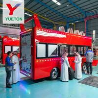 Bus électrique touristique à deux étages à toit ouvert, à haut rendement financier (ROI), avec éclairage LED, pour les centres de villégiature, les hôtels et les parcs à thème
