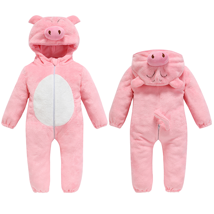 MICHLEY/унисекс; зимний фланелевый костюм для малышей со Свинкой