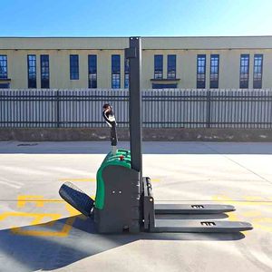 Apilador de paletas eléctrico de 1,5 toneladas y 2 toneladas, altura de elevación con precio de fábrica, apilador eléctrico completo, apilador pequeño barato a la venta - Product Image 3