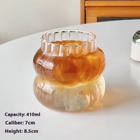 Tasse à latte en verre borosilicate à l'américaine Verre transparent résistant à la chaleur pour café, lait, jus, boissons chaudes et froides