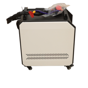 เครื่องทำความสะอาดด้วยเลเซอร์ไฟเบอร์แบบพกพาชนิดมีหูหิ้ว กำลังไฟ 300w 200w สำหรับทำความสะอาดสีและวัสดุจากโรงงานผลิต - Product Image 1