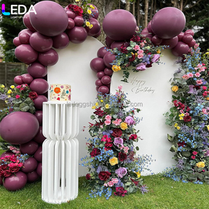 LEDA High Quality Outdoor Decoration <b>White</b> Acrylic Set Hanging Flower <b>Balloon</b> Backdrop for Wedding - Product Image 2
