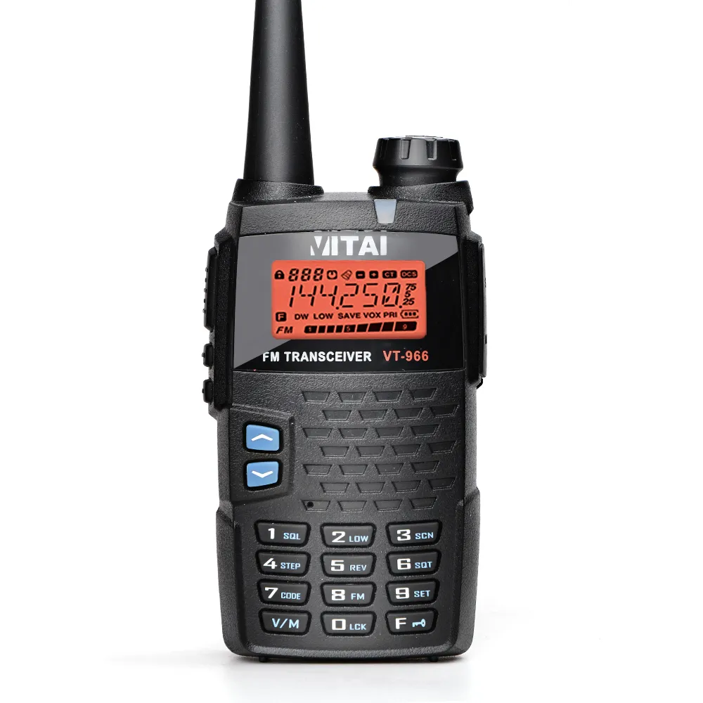 VITAI VT-966 FMラジオは最大25のラジオ局を保存できますワイド/ナロー帯域幅選択的COMP機能双方向ラジオ